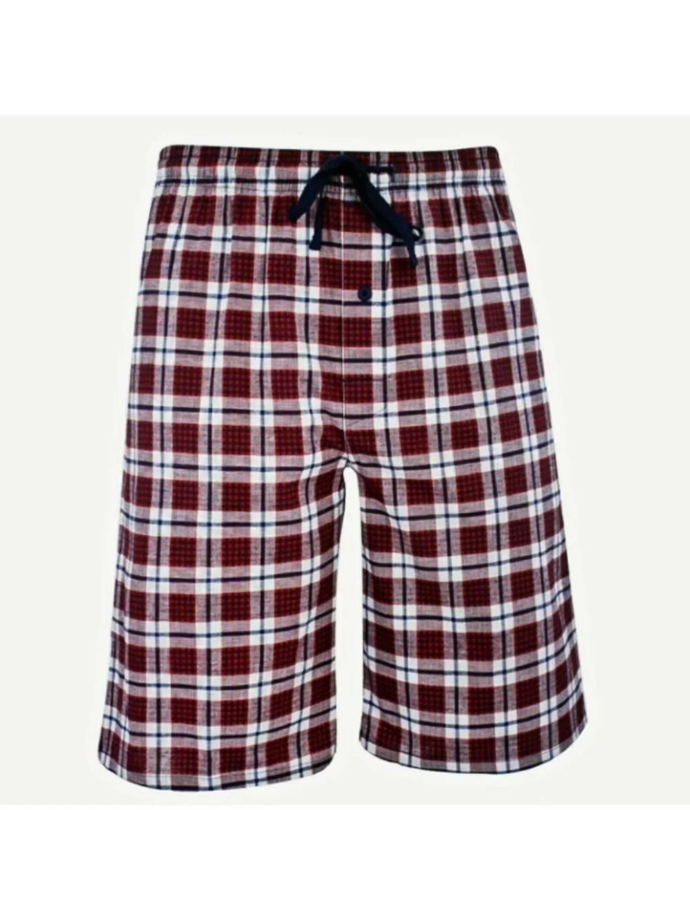 2X Hanes Men’s Woven Stretch Pajama Shorts 2 Pack Red Navy Cotton Small Total 4
